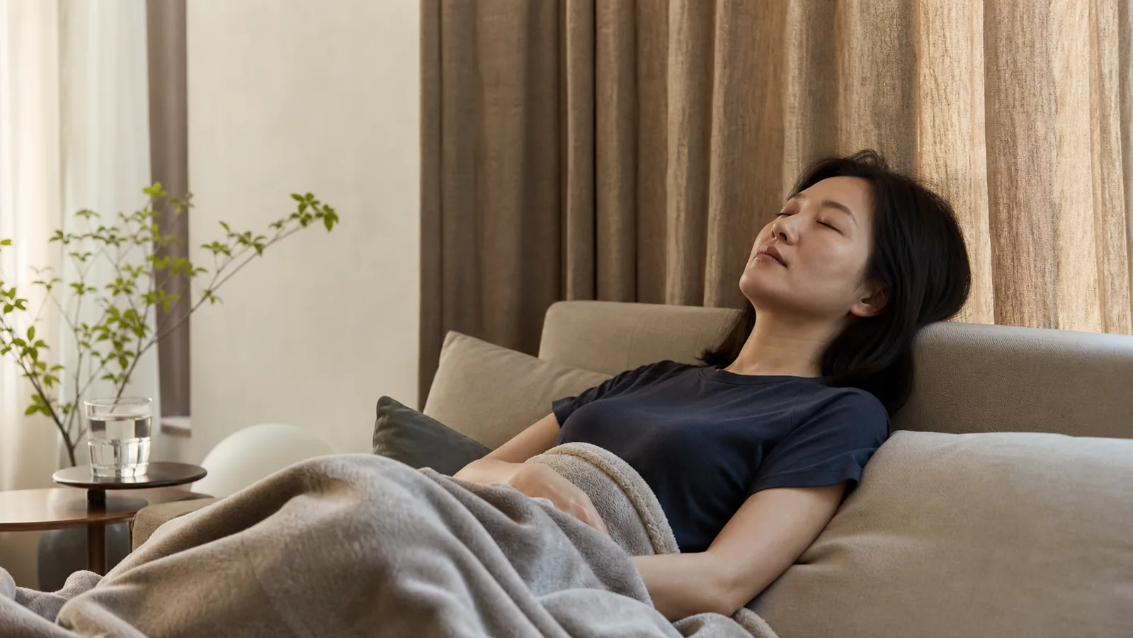 회복 기간에 집에서 눈을 쉬게 하며 보내는 시간