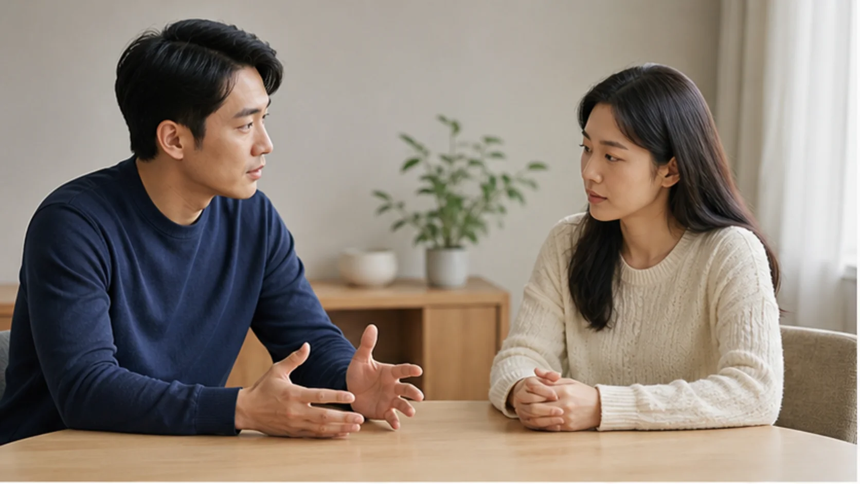 렌즈삽입술의 눈 속 수술과 추적 관리 부담을 함께 상의하는 내원자: 렌즈삽입술단점 안내