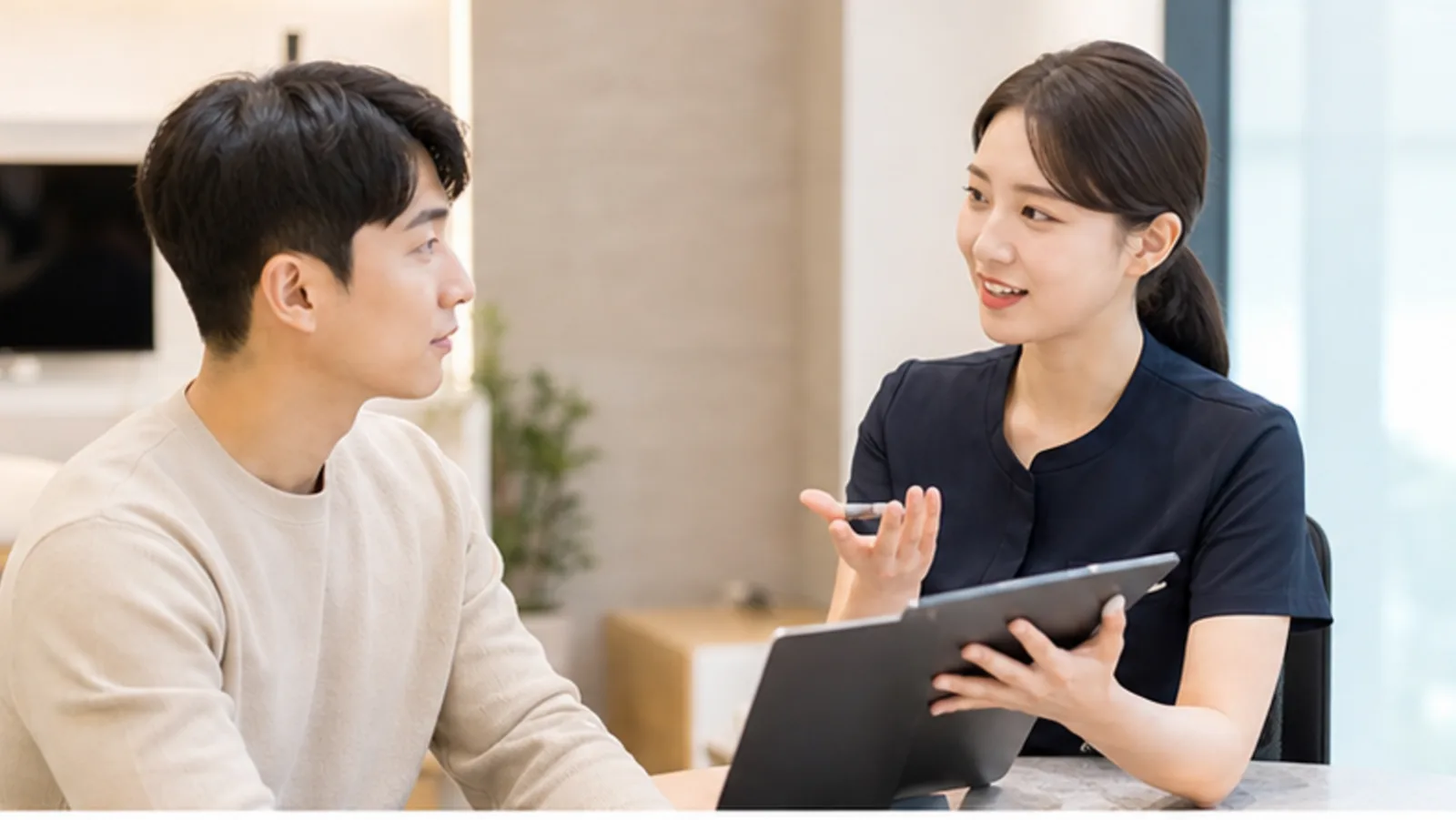 공식 스마일라식 이벤트를 확인하고 검사와 방문을 준비하는 모습